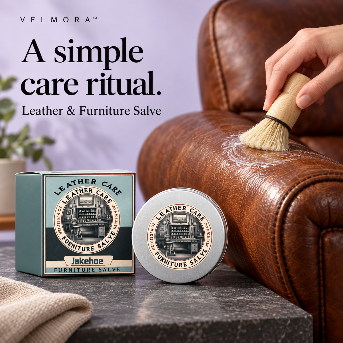 VELMORA™ Protective Leather Salve™ — branded product image 2